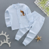 Trẻ em bộ đồ lót bé trai và bé gái bông quần áo mùa thu mùa thu quần bé quần bụng lưng cao trẻ sơ sinh 0-1-3 tuổi. 