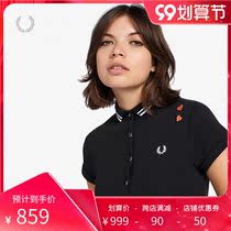 FRED PERRY Amy co-name women polo shirt 2021 autumn new wheat ear Leisure love G8104