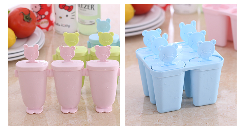Khuôn kem môi trường thiết lập popsicle cá tính sáng tạo kem thanh đá mài nhà tự làm khuôn kem - Tự làm khuôn nướng khuôn silicon hình thú