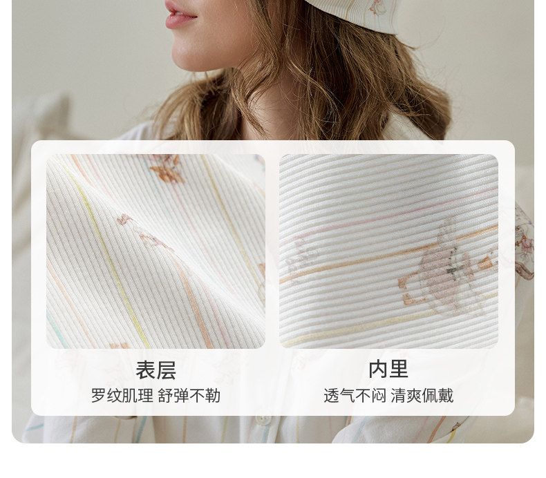 欢喜小熊月子帽秋冬款孕妇产妇大头围防风护头纯棉睡帽女产后用品 — 16