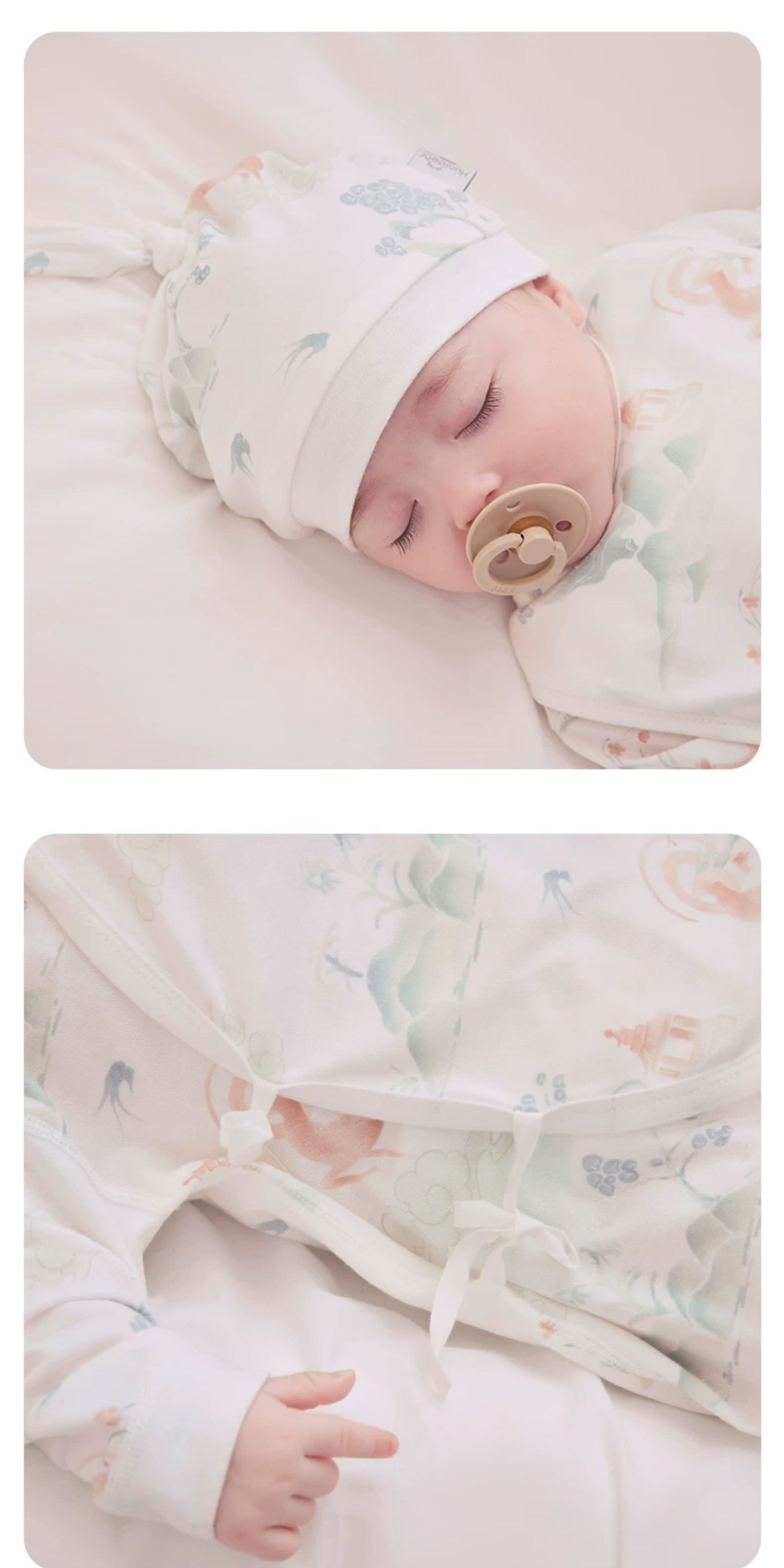 【Pregnant Mom Gift 2.0 - New Customers Starting at 39.9】Happy Bear Newborn Romper Baby Jumpsuit Gift Box Set — 33