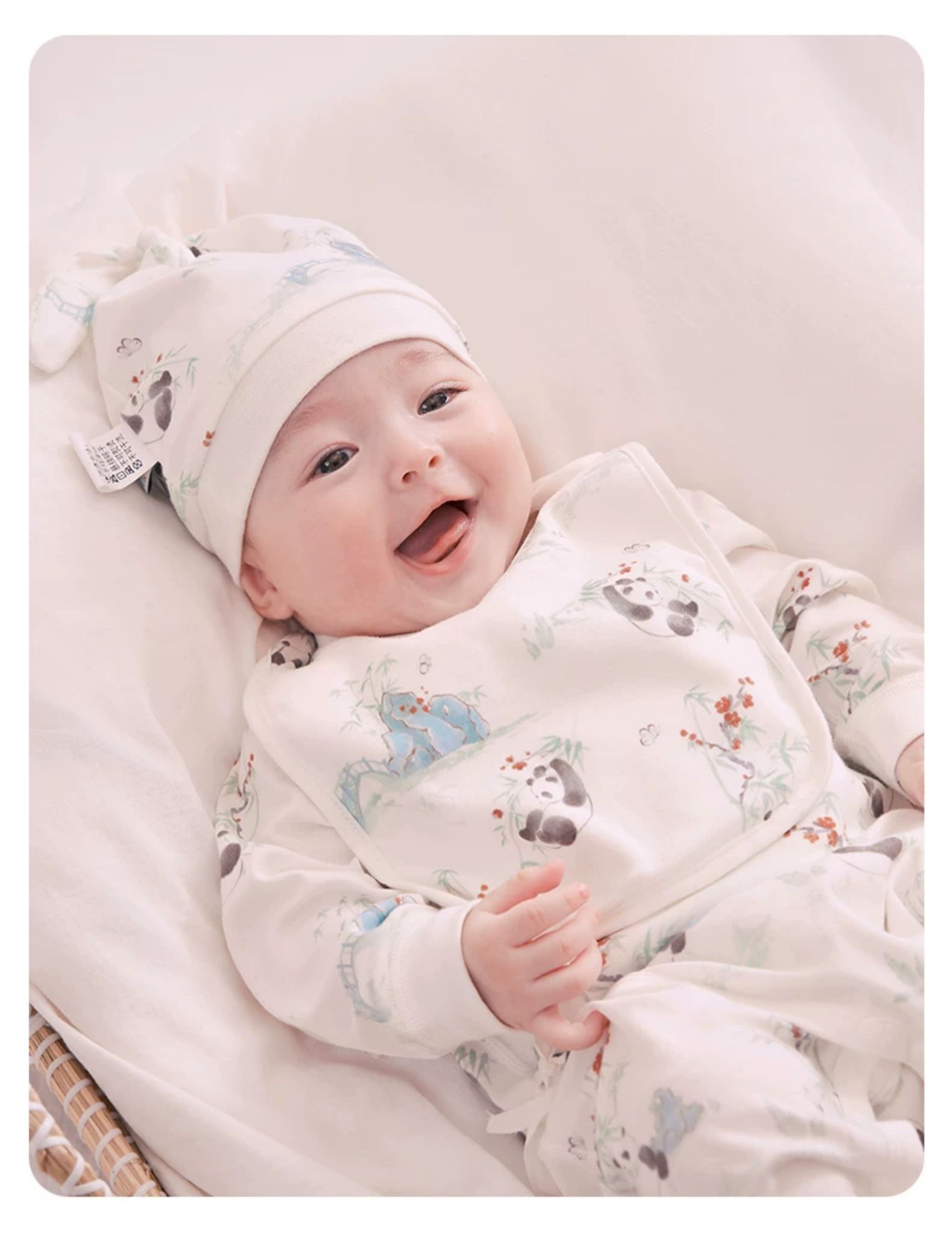 【Pregnant Mom Gift 2.0 - New Customers Starting at 39.9】Happy Bear Newborn Romper Baby Jumpsuit Gift Box Set — 25