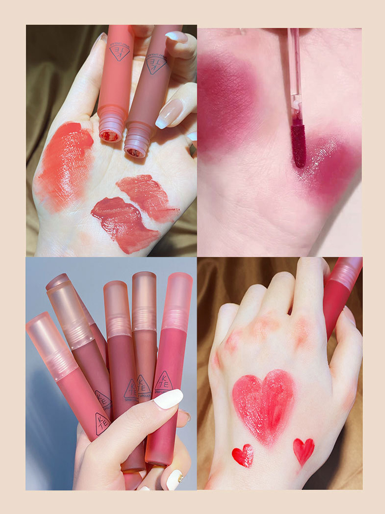 Water Mist Lip Glazed Mist Facial Velvet Matt Lip Gloss not easy to fall out of colour Stained Glass beginner beginner