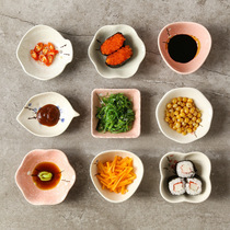 Japanese-style household commercial fruit sauce saucer sushi cuisine dipped snack sauce vinaigrette vinaigrette ceramic tableware