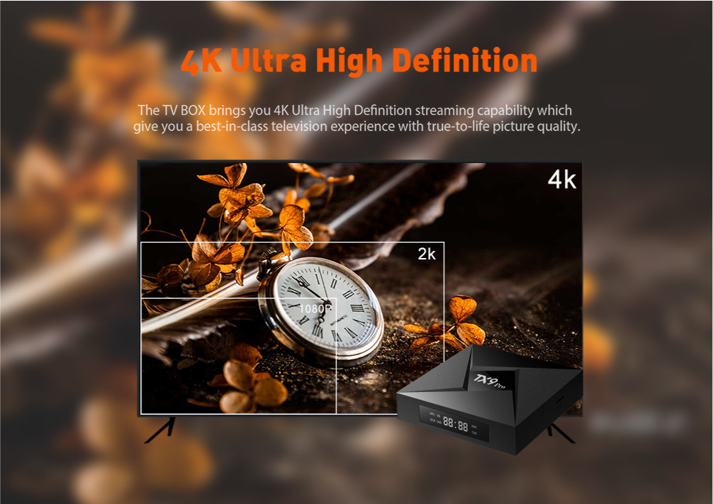 Thiết lập mạng không dây HD hộp 8 lõi wifi nhà TV Hộp tám đĩa cứng 4K 8-bit 3G + 32G củ phát wifi 4 râu