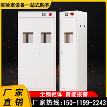 All-steel explosion-proof gas bottle cabinet safety cabinet laboratory hydrogen oxygen nitrogen carbon monoxide acetylene liquefaction gas alarm cabinet