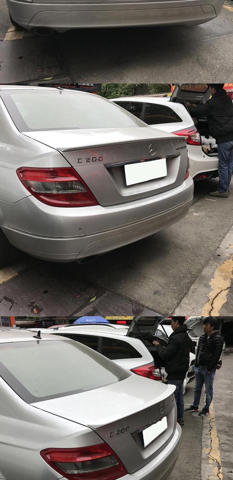 Mercedes-Benz C-type cánh sau 08-18 C200C230C260c180 sơn đuôi xe mới của Mercedes-Benz C cánh lướt gió