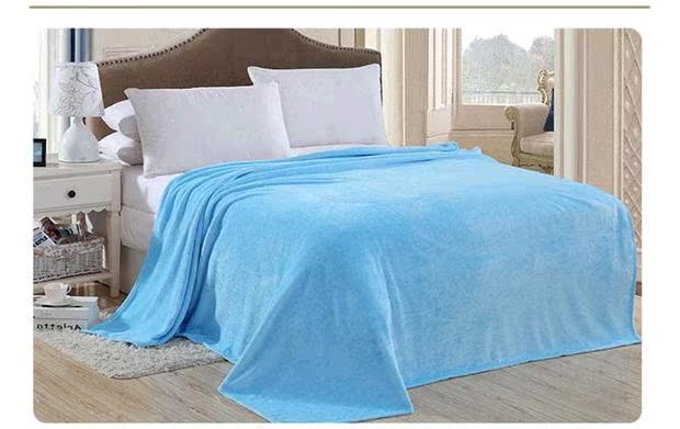 Plain màu cao cấp luật chăn sinh viên Levin Rongrong tàu tốc độ máy bay ấm chăn ngủ trưa chăn vải giản dị - Ném / Chăn chăn lông cuu