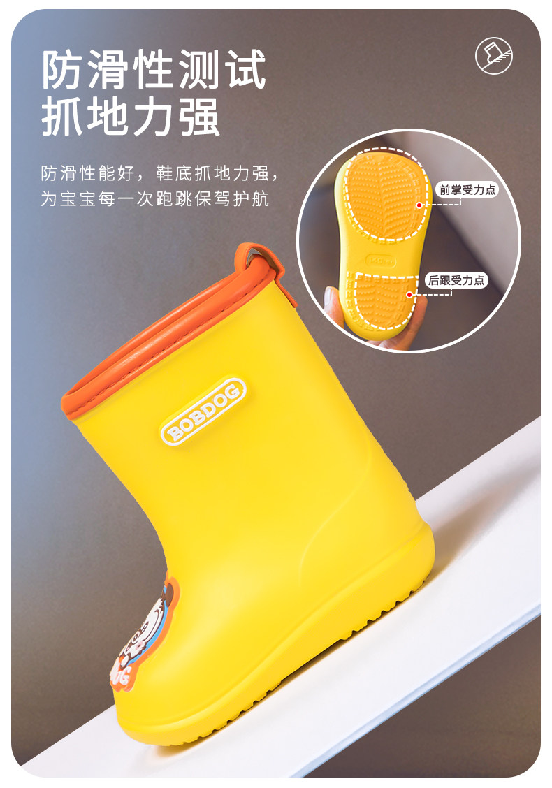 Детский нескользящий флисовый дождевик для мальчиков 