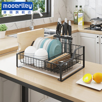 304不锈钢碗碟架厨房置物架放碗沥水架台面单层收纳用品筷子刀架