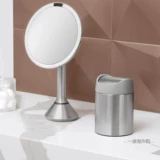 Simplehuman Desktop Trash Bin Shake из нержавеющей стали 1,5 л Lift Maving Room Light Light Luxury Round Barrel Form