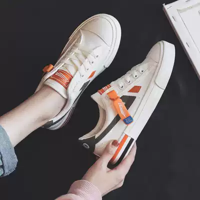 Explosive small white shoes 2021 new female autumn Super fire Korean ulzzang Joker canvas shoes ins tide casual shoes