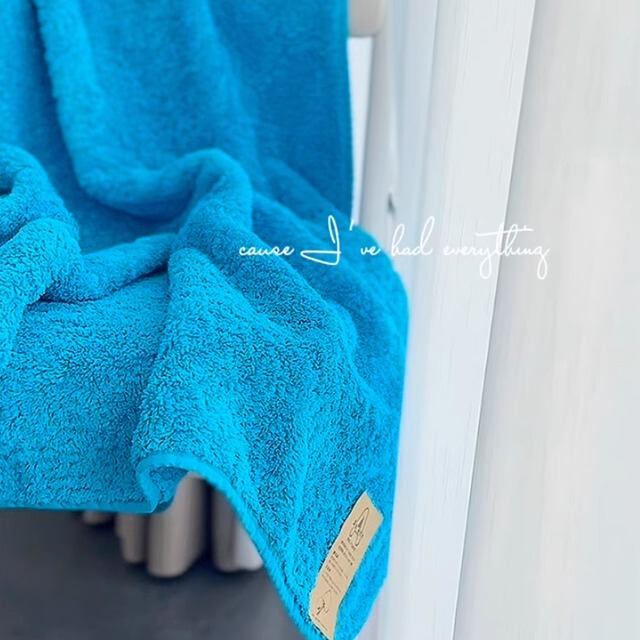 Xinjiang Long-Staple Cotton Soft Absorbent Colorful Bathroom Household Bath Towel Extra Large and Thick Version