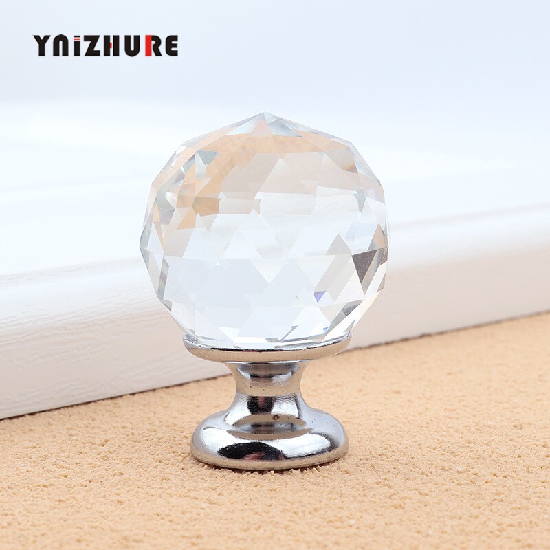30mm specification European style wardrobe door overall cabinet high-grade modern crystal furniture handle
