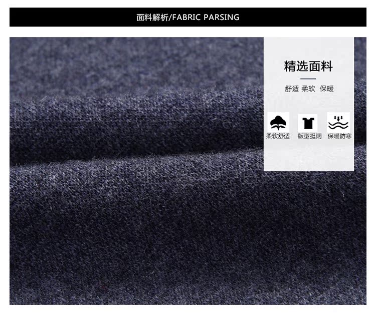 Áo len len Hengyuan Tường nam mùa thu đông kinh doanh v-cổ trung niên dày màu rắn dệt kim vest áo len không tay