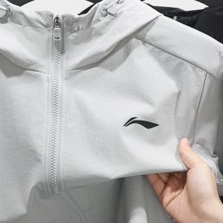 Li-ning fitness series water-repellent sports windbreaker men's 2025 autumn new running training woven thin jacket