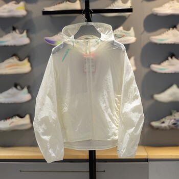 Li ning jacket ແມ່ຍິງ 2026 summer ໃຫມ່ຂອງແມ່ຍິງແລ່ນ hooded loose windproof ກິລາຜິວຫນັງ jacket windbreaker ແມ່ຍິງ