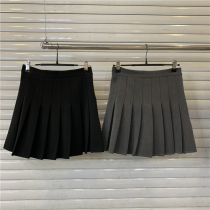 BAOLIN815 plexu skirt woman spring autumn new Korean version anti-walking light A character high waist 100 hitch a slim short dress summer