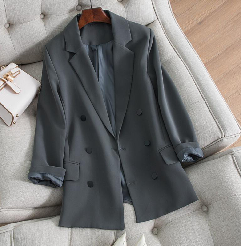 LOST tops slim and relaxed double row button oll small suit coat spring new suit lady coat tide