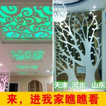 Film and TV wall Carved Panels Hollowed-out Ceiling Flowers European Style Brief TV Ceiling Nordic TV Wall Partition Aisle