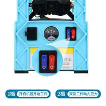 Small rechargeable lithium battery dual-core pump watering vegetable artifact agricultural irrigation household outdoor self-priming pumping watering machine