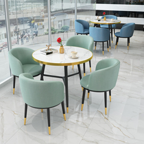 Light Extravagant Sales Department Talks Table And Chairs Combo Net Red Modern Minimalist Reception Office For Afternoon Tea Leisure Small Round Table