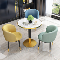 Negotiating table and chairs Composition minimalist leisure One table Three chairs net Red creativity office Reception light extravagant balcony small round table