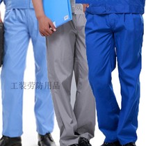 Work pants mens loose summer thin section workers auto repair wear-resistant and dirty overalls summer labor insurance pants pants