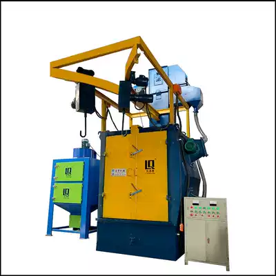 Double hook type metal shot blasting machine deburring surface cleaning shot blasting machine factory direct supply