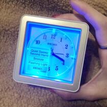 Japan SEIKO SEIKO Silent Alarm Clock students children bedside bedroom night light snooze 082