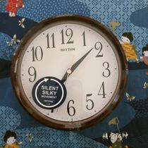 Japan Li Sheng RHYTHM wall clock desk clock dual-use bedroom study living room silent Japanese simple CMG890