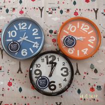 Japan RHYTHM Li Sheng wall clock Bedroom study office color silent dual-use quartz clock 890