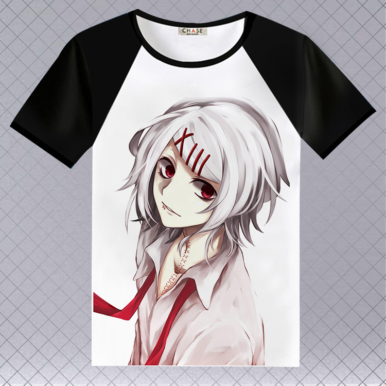 Tokyo Ghouls 金 oul anime Anime áo phông ngắn tay xoay quanh quần áo nam nữ thứ hai nhân dân tệ mùa hè - Carton / Hoạt hình liên quan hình dán