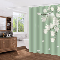 Bathroom waterproof shower curtain set toilet thickened mildew curtain bathroom partition curtain shower curtain free of punching