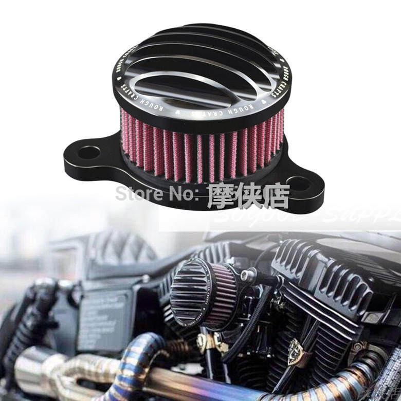 Locomotive Harley XL883 1200 X48 04-14 aluminum CNC modified fence retro air filter