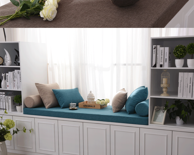 Yiyu bông cùi gối sofa gối xe văn phòng đệm với lõi - Trở lại đệm / Bolsters gối mền 2 trong 1