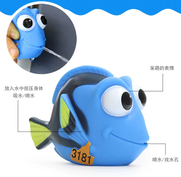 Toy for boys and girls play in water, marine doll
