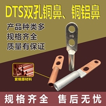 DTS double-hole copper nose 240300400500630 squared copper aluminium wiring terminal both eyes wireline nose