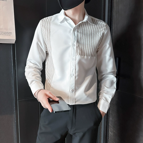 Мужская весенняя осенняя рубашка для отдыха