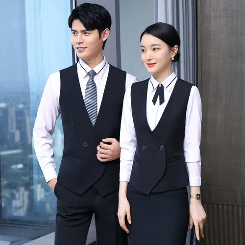 Пиджак классического кроя, жилет, комплект для отеля для работы