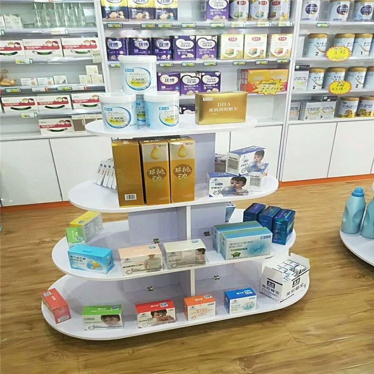 Cửa sổ gỗ bầu dục bà mẹ và trẻ em mang thai trong đảo tủ mỹ phẩm cửa hàng giày trưng bày tủ đồ chơi container cửa hàng thú cưng kệ