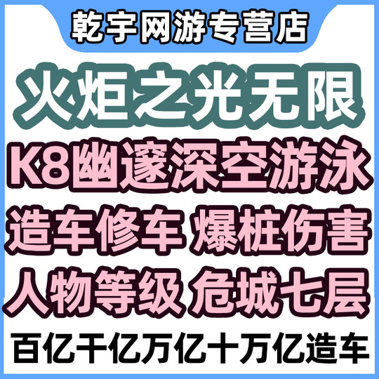 Torchlight unlimited power leveling, liver fight, national server, steam initial fire source level equipment BD with car repair and car building