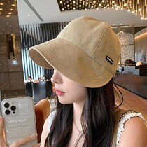 Hong Kong Zhao Lusis same style hat for women in spring and summer small fisherman hat sun protection hat sun hat peaked hat
