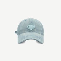 Hong Kong designer co-branded distressed hole washed cotton baseball cap high quality letter embroidered peaked cap