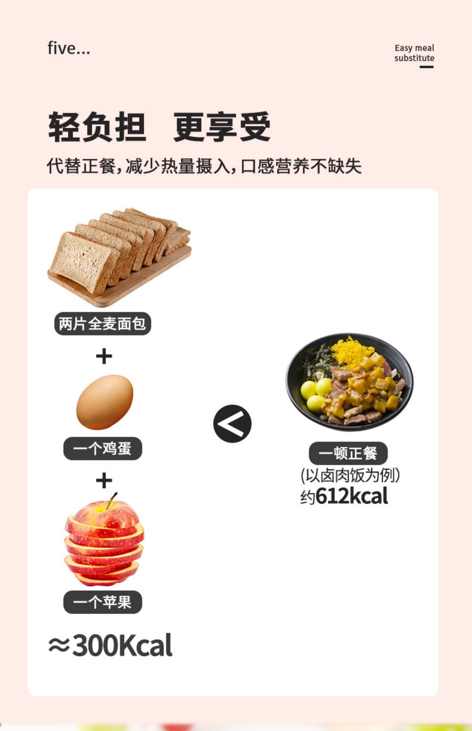 【麦尔康】黑全麦无糖代餐面包