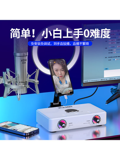 Kesuosi P10, verbesserte Version, externes USB-Soundkarten-Set, Laptop, universelle Karaoke-Aufnahme, schreiende Weizenalternative