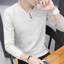 Sweater men Korean knitwear men autumn and winter fashion v collar sweater jacket student personality solid color bottoming