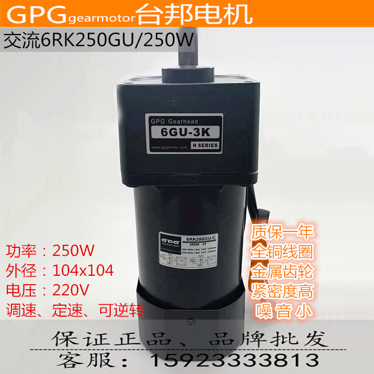 Taipan GPG 250W 6RK250GU 6GN Speed Conditioning AC Reduction Motor Torque Transmission