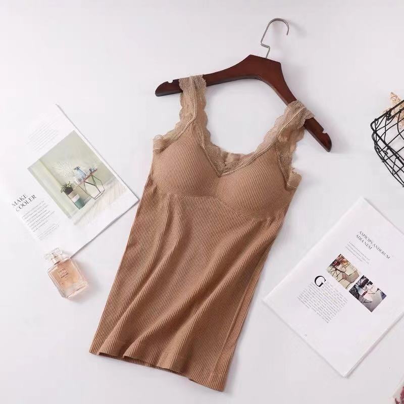 Sling vẻ đẹp lại đồ lót nữ sinh viên hàng đầu vest rơi xuống đáy của vòng womens thép miễn thu thập được trong áo ngực mùa thu áo sơ mi dưới lụa áo.