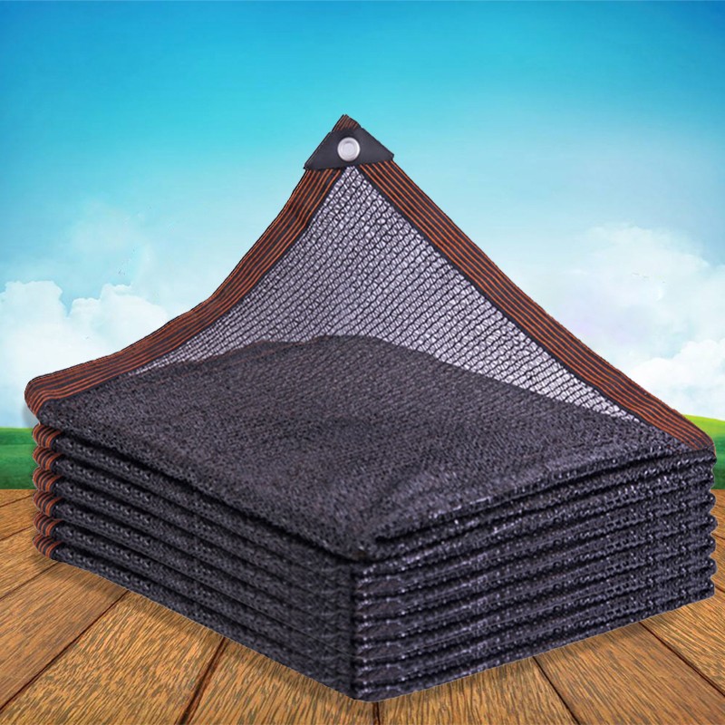 Encrypted thickened sunscreen mesh sunscreen edge black shaded thermal insulation mesh Home car Courtyard Plant Shading Net